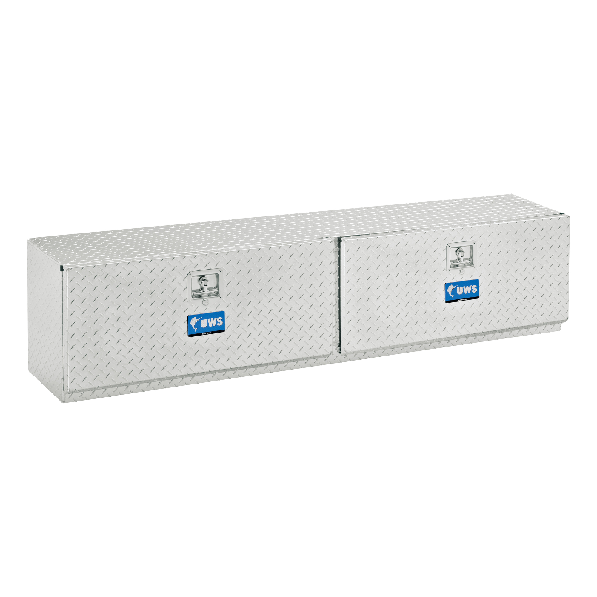 UWS, 72in. Double-Door Topside Truck Tool Box, Width 72 in, Material Aluminum, Color Finish Bright Aluminum, Model# EC40041